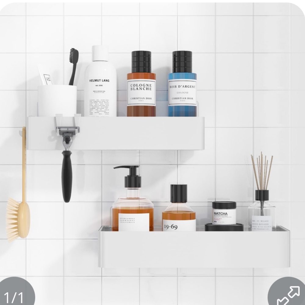 Modern White Shower Caddy